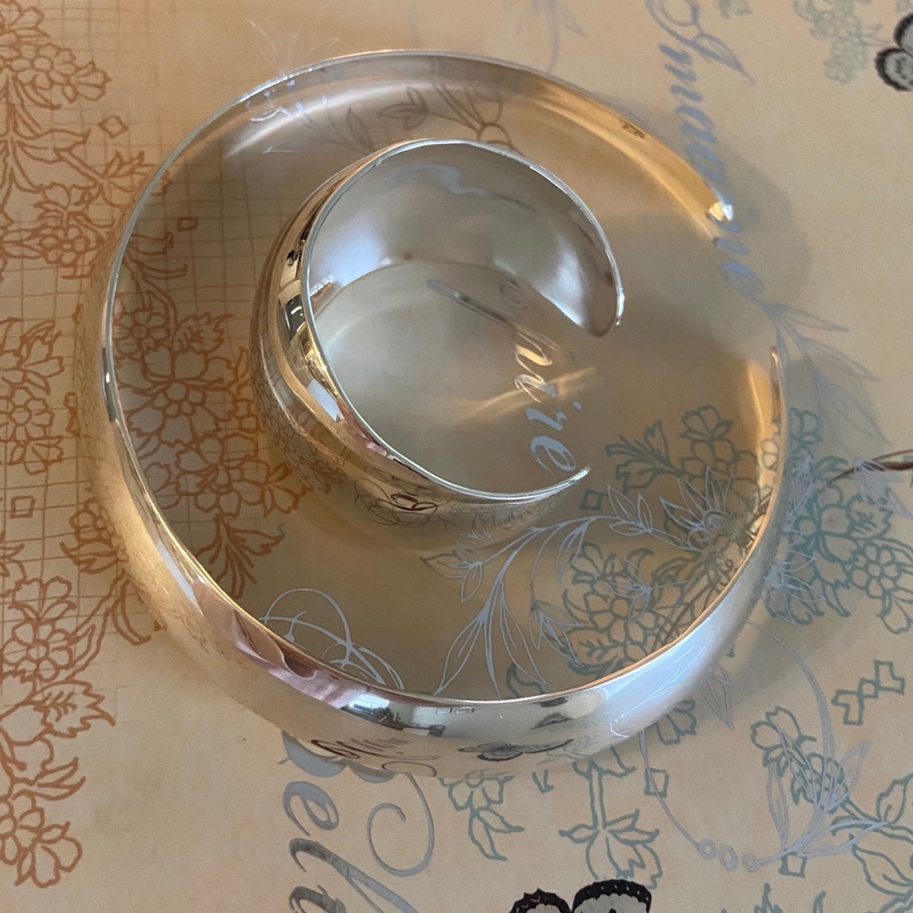 Sterling silver choker and cuff